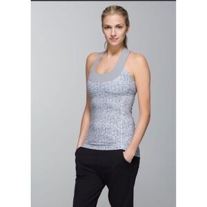 Lululemon‎ Cool Racerback Tank Top Floral Print Yoga Workout Activewear